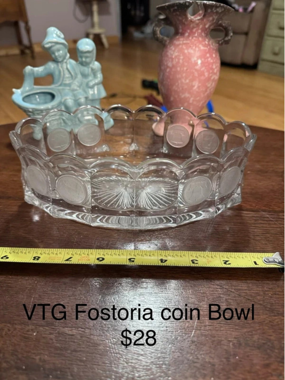 Vintage Fostoria coin bowl